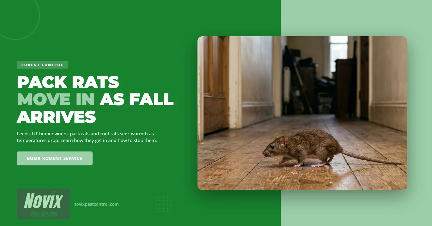 How Pack Rats and Roof Rats Get Into Leeds, UT Homes as Fall Arrives