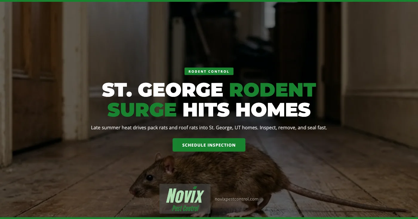 Why St. George, UT Homeowners See More Rodents in Late Summer