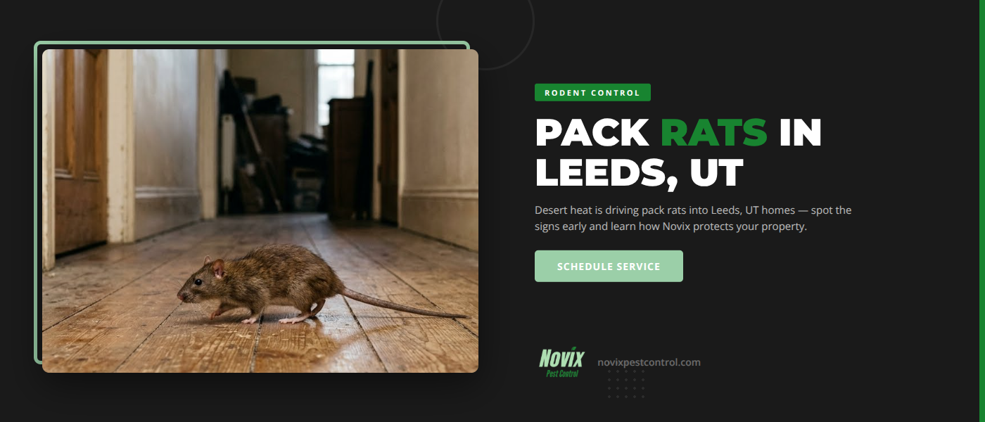 Why Pack Rats Are Invading Leeds, UT Homes as Desert Temperatures Climb