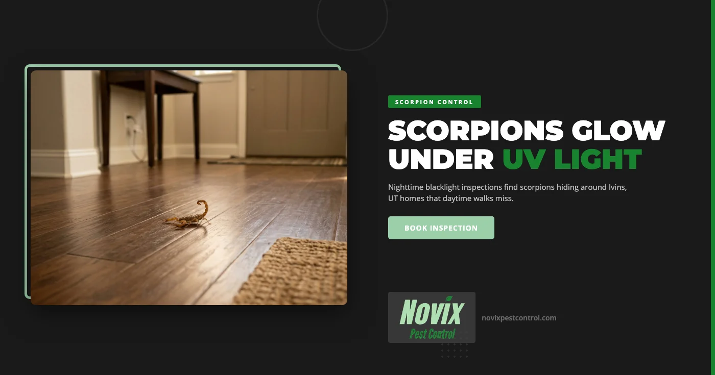 UV Blacklight Scorpion Inspections in Ivins, UT